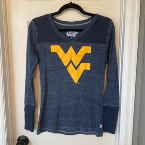 WVU Henley Long Sleeve T-Shirt
